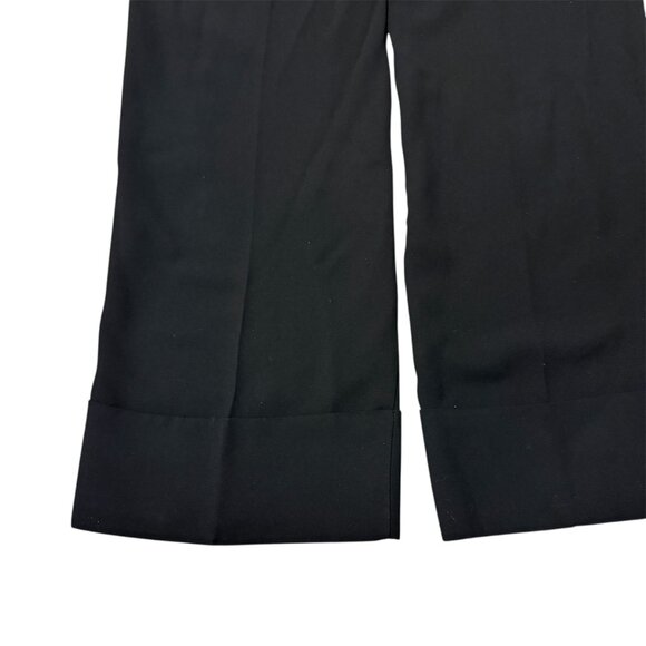 Mango Black Wide Leg Dress Trouser Pants Size 6 Careerwear Office Workwear - Picture 5 of 7